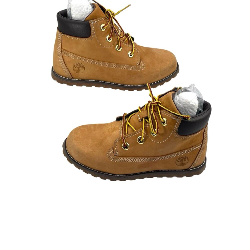 Timberland Premium Wheat Boots Toddler Kids Size 12 Side Zip